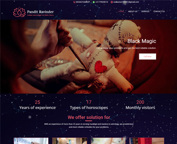 Website design for Astrology